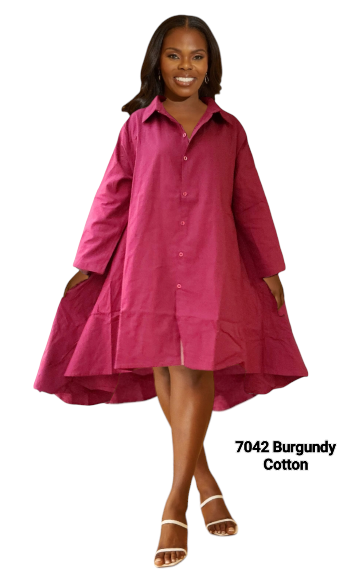 7042 Cotton Swing Dress